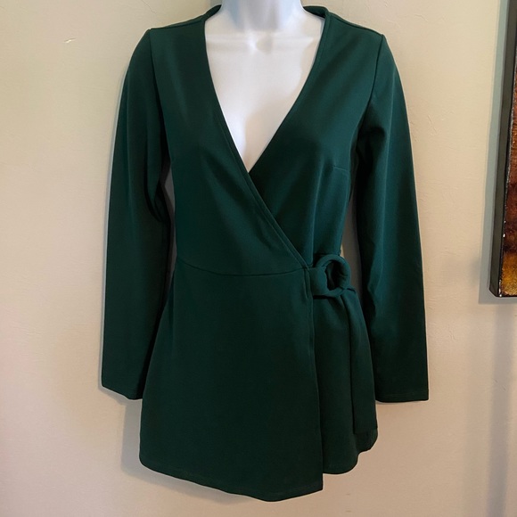 Forever 21 Wrap Romper - Picture 2 of 3